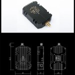 Foxeer Reaper Infinity 5.8G 40CH 5W VTX Build-in Mic Fan CNC Heat Dissipation Shell 20X20mm 9-36V for RC Airplane FPV Long Range